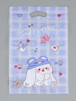 Цена за 50 шт. Пакет подарочный, с zip-lock застежкой, "Милые зверята", 15х23 ± 1см МИКС