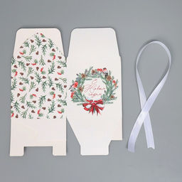 Цена за 3 шт. Коробка подарочная новогодняя складная «С Новым годом», 12×12×12 см