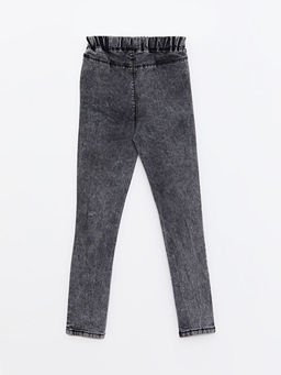 Beli Lastikli Super Skinny Fit Pul ??lemeli K?z ?ocuk Jean Pantolon - Waikiki фото 2