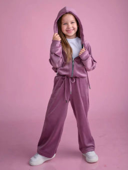 КД1249-М Костюм велюровый ЦВЕТ: СИРЕНЬ