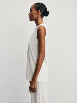 Трикотажный жилет в рубчик / Zarina  фото 5