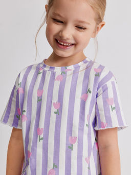 ACOOLA / Пижама детская для девочек Pelino лавандовый  фото 6