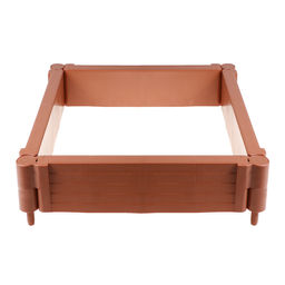 Грядка пластиковая «Плюс», 55×55×13 см, терракотовая
