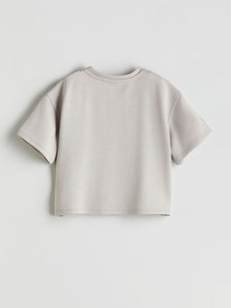 Bisiklet Yaka Soft Touch K?z ?ocuk Ti??rt