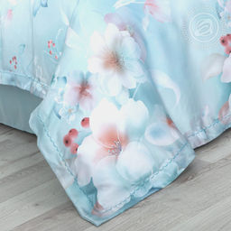 Постельное белье Элеана (тенсель) 2 сп. с Евро/Пододеяльник (молния, ушки): 1 шт.- 210*175; Простыня: 1 шт.- 240*240; Наволочка (молния, ушки): 2 шт.- 70*70; Наволочка (молния, ушки): 2 шт.- 50*70 Тенсел - Арт элегант фото 5