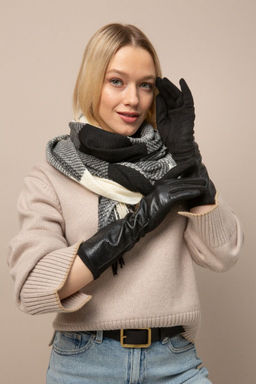 Перчатки с укороченным кроем рукава