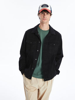 Standart Kal?p Erkek Jean Ceket