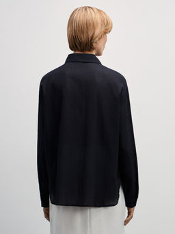 Рубашка из хлопка свободного кроя / Zarina  фото 5