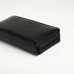 Портмоне-клатч мужской TEXTURA, с ручкой, чёрное