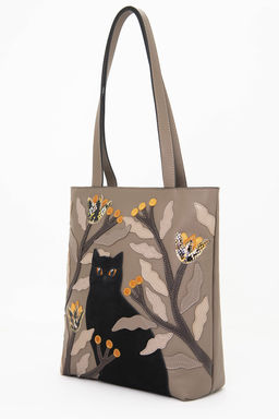 Сумка с аппликацией ДС-517-317 темный капучино - Protege фото 4