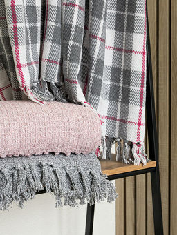 Покрывало вафельное 150x200 розовый Хлопок 100% - Denastia фото 8