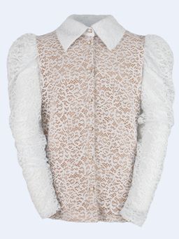 Блузка белый 212230817 - Nota bene фото 20