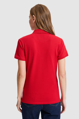 Kad_n K_rm_z_ Polo Yaka Basic Ti__rt