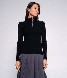 Водолазка #БШ2844, чёрный