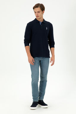 Мужской темно-синий базовый свитшот - U.s. polo assn фото 4