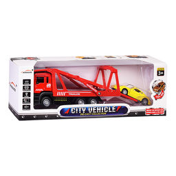 Автовоз с импортной машиной, в коробке