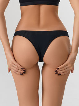 Цена за 2 штуки! Трусы бразилиана женские черные - Mark formelle фото 4