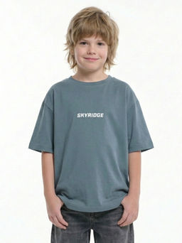 Футболка с принтом SKYRIDGE 22-9022 темный хаки