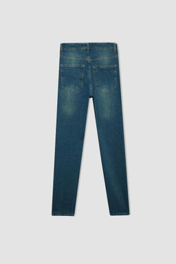 Длинные джинсовые брюки Comfort Mom с высокой талией - Defacto фото 9