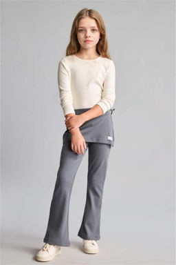 Pamuklu Flare Fit Pantolon K_z _ocuk - Defacto фото 4