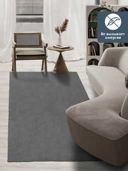 Коврик НАНОХЛОПОК SHAHINTEX 150х200 серый 03 S фото 3