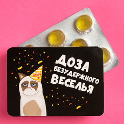 Леденцы Доза веселья со вкусом мёда и лимона, 16 г