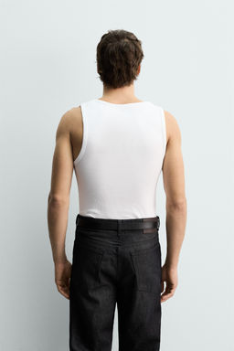 BASIC RIBBED TANK TOP - Zara фото 10