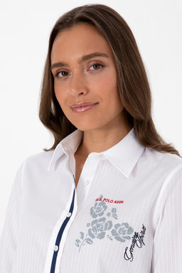 Kad_n Beyaz Uzun Kollu G_mlek - U.s. polo assn фото 2