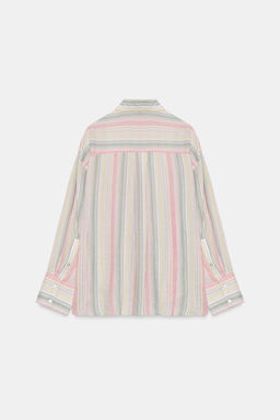 CAMISA GASA OVERSIZE BOLSILLO / ?nico - Zara фото 5