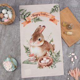 Полотенце Этель Кролик 40х73 см, 100% хл, саржа 190 г/м2