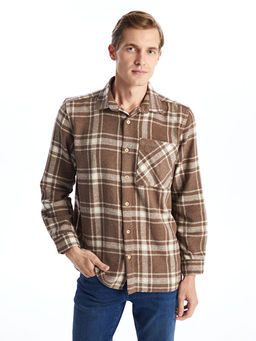 Rahat Kal?p Uzun Kollu Ekose Erkek G?mlek