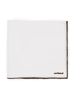 Коричневый базовый шелковый платок - Cacharel фото 3