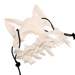 Маска «Череп собаки» белая