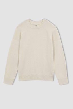 Хлопковый свитер с круглым вырезом для мальчика - Defacto фото 7