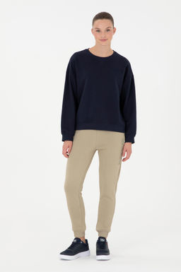 Женские легкие спортивные штаны цвета хаки - U.s. polo assn фото 3