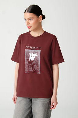 Арт. 3-1143 Футболка женская 42-50 (5 шт) Цвет:шоколад - Калинка фото 4