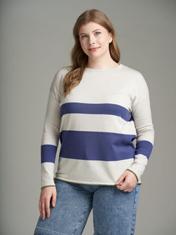 ДЖЕМПЕР OVERSIZE ИЗ НАТУРАЛЬНОЙ ПРЯЖИ