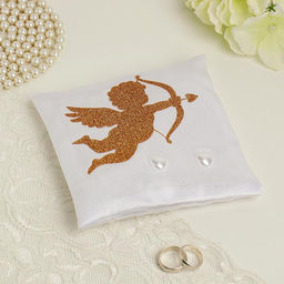 Подушечка для колец Амур, бело-золотая - Simaland фото 2