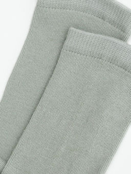 Цена за 5 штук!!! Детские высокие носки светло-оливкового цвета - Mark formelle фото 5