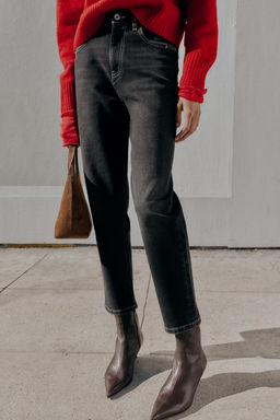 Z.01 HIGH-WAIST MOM FIT JEANS - Zara фото 2