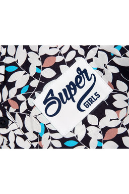 Платье для девочки с пояском UD 6206 син.лепестки - Mini maxi фото 3