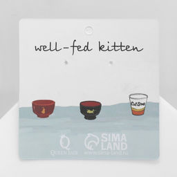 Серьги акриловые «Коты» забавные, цвет бежево-коричневый