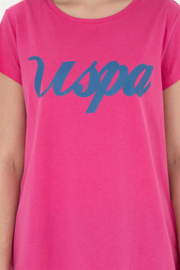 Женская футболка цвета фуксии с круглым вырезом Неожиданная скидка в корзине - U.s. polo assn фото 6