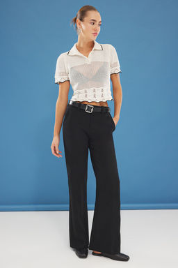 Ekru Bebe Yaka Ajurlu Bluz TWOSS25BZ00198 - Trendyolmilla фото 2