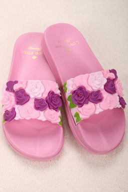 Шлепанцы с розами