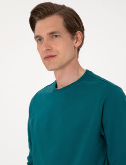 Z_mr_t 2 _plik Regular Fit Bisiklet Yaka Basic Sweatshirt