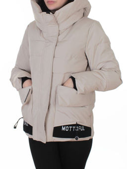 PE23-2 BEIGE Куртка зимняя женская оверсайз (150 гр. холлофайбер)