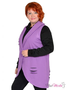 Жакет-дубленка Модель №1384 размеры 44-84 - Plusmoda фото 23