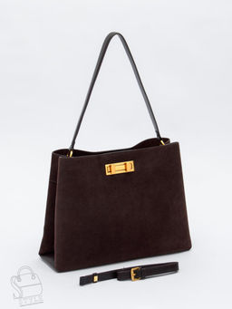 Сумка женская кожаная 1087MF coffee Polina&Eiterou