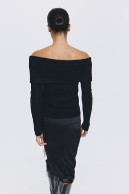 Jersey off-the-shoulder - H&m фото 8